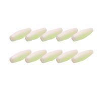 Javoryxh 10 Pièces Appâts De Calmar Manchon Crochet Brillant Tube Creux Lueur Tubes Crochet Pêche Nuit Mer Matériel Lueur dans L'obscurité Outil Pêche