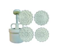 Javoryxh 2/4 Pièces Moules À Gâteaux De Lune Timbre Biscuits Festival Phénix Dragon Gâteaux Lune Embosser Moules Pratiques Outil pour La Fabrication Friandises Presse Main Emporte-pièce