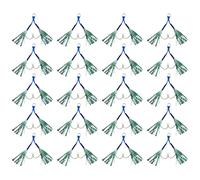 Javoryxh 20 Pièces Petits Gabarits Gabarits Crochet Assistance Plates-Formes Cercles Double D'assistance À La Pêche Leurres De Mer Leurres Crochet