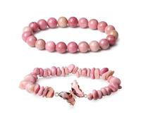 Javoryxh 2Pc Polyvalent Papillon Main Chaîne Élégant À La Papillon Ensemble Élégant Perles Poignet Bijoux Fabriqué À La Charme