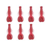 Javoryxh 7 Pièces Appâts De Pêche Accessoires Matériel Pêche 6.2 Cm 6.7g Leurre Souple Lourd Leurres Crevettes pour Truite Écrevisse Souples