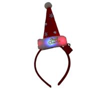 Javoryxh Accessoires de fête de Noël - Chapeau de Père Noël - Accessoires de fête saisonniers - Serre-tête lumineux pour réunions de famille