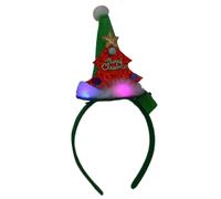 Javoryxh Accessoires de fête de Noël - Chapeau de Père Noël - Accessoires de fête saisonniers - Serre-tête lumineux pour réunions de famille