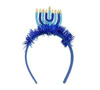 Javoryxh Bandeau De Hanoukka Bleu Menorah Accessoires Pour Cheveux Décoration Hanoucca Fournitures Fête Festive Accessoires Photo Pour Adultes Bandeau Festival Juif