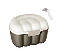 Javoryxh Boîte De Rangement Portable pour Prothèses Dentaires Et Aligneurs avec Panier Filtrant Étui De Retenue pour Voyage Maison Bureau Boîte D'hygiène Dentaire