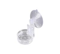 Javoryxh Bol d'alimentation pour Reptiles Bac À Eau Systèmes De par Aspiration Sécurisés Plat À Boire en Plastique L'entretien Hygiénique du Terrarium Bol en Plastique Habitat des Reptiles