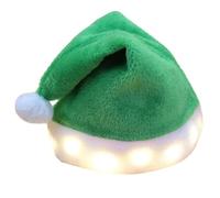 Javoryxh Bonnets de Père Noël en peluche pour festival, réunion de famille, chapeau de Père Noël lumineux, accessoires de fête de Noël, décorations d'intérieur