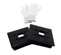 Javoryxh Bouchons De Pare-Chocs pour Tuyaux D'égout Amateurs Plein Air Protections Carrées Souples 4 Pouces Protection Égouts Protections ABS Carrés