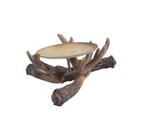 Javoryxh Bougeoirs De Styles FermeBougeoirs en Forme Cerf Porte-Bougies Rustiques en Bois Cerf