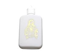 Javoryxh Bouteille d'eau Bénite De 100ml Croix Religieuse Fournitures Portables pour Voyage en Plein Air Camping Religieux