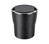 Javoryxh Cendrier Auto-extinguible Intérieur De Voiture Scellé avec Couvercle Éclairage LED Doublure Ignifuge Accessoire Intérieur Automobile