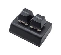 Javoryxh Clavier de jeu mécanique USB avec 2 touches personnalisables rétroéclairées clavier clavier clavier programmables à chaud