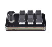 Javoryxh Clavier USB à 6 touches de programmation macro avec 1 bouton clavier de jeu mécanique macro clavier à main