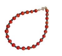 Javoryxh Contemporary Sturdy Beaded Bracelet Artistics Elegant Color Contrast Portable Jewelry Decoration for Layering Designs Artistics Contrast Beaded Hand Chain