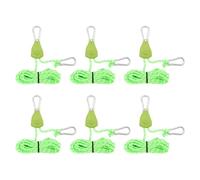 Javoryxh Cordon Ajusté Tente Suspendue Cultivez des Poulie Corde Clip Cintres À Cliquet Installations Rapides Poulie Crochet Camping Arrêt Boucle Réfléchissant Guyline Tente