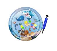 Javoryxh Coussin d'eau De Refroidissement Gonflable Épais 100cm pour Chiens Et Chats Tapis en PVC Résistant Rayures pour Animaux Compagnie Jeu Sensoriel par Temps Chaud Refroidissement par Eau