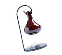 Javoryxh Crochet en Fer Suspendu Goutte d'eau en Céramique Brûleur D'huile Essentielle Diffuseur Photophore Bougeoir pour Décoration De Maison Chauffe-Cire De Relaxation