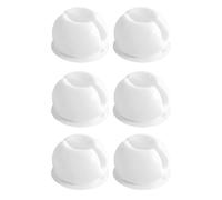 Javoryxh Crochets Muraux De Salle Bains Ensemble 6 Pièces Supports À Forte Aspiration Pour Organiser Les Brosses À Dents Adhésif Blanc Étanche Rangement Salle Bains