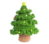 Javoryxh d'arbre De Noël Crochet Bricolage avec Aiguille À Crochet Et Marqueur De Fil Instructions Et Accessoires pour Débutants Sacs À Tricoter avec Trous Fil Débutants Tout en