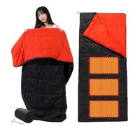 Javoryxh De Couchage Chauffant Rechargeable pour À 3 Approches Température Accord USB Cordon Isolé Flexible Polyester Permanent pour À Voyage Crise Couchage Chauffant sans