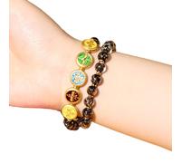 Javoryxh De Perles Verre Robuste avec Charme Élégant pour Améliorer Les Présences Lors des Rassemblements Et Attirer L'énergie Positive Accessoire Mode Unique