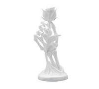 Javoryxh Décoration Unique en Plastique avec Tête De Mort Et Fleurs Assemblage Non Requis pour Les Fêtes d'halloween Ou Les Décorations D'intérieur Gothiques Fournitures De Fête À Thème Gothique.