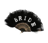 Javoryxh Éventail Décoratif À Plumes De Mariée en Dentelle Légère Accessoires Photographie Essentiels pour Fête Mariage