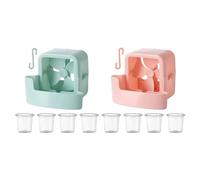 Javoryxh Floor Fan Perforated Box Portable Refrigeration Accessories Set Quick Cooling Suspended Ice Portable Clip on