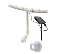 Javoryxh Fontaines De avec Lumière pour Piscines Creusées Et Hors Pulvérisateurs Arroseurs Réglables Fontaines De Solaires Extérieures À Distance