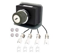 Javoryxh Kit D'allumage Universel Bouton De Remplacement L'allumeur Bouton Poussoir Matériau Métallique Facile À Installer Remplacement L'allumeur Cuisine en Plein Air