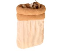 Javoryxh Lit Chaud en Velours pour Chats Chaise Longue Forme De Seau Couchage d'hiver Nid d'animaux Velours Maison Grotte Divers Lits Peluche Animaux Compagnie