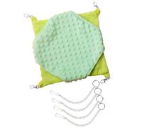 Javoryxh Lit Superposé pour Cochons d'Inde Hamac en Fourrure Douce Accessoires De Cage Lit Essentiel pour l'hiver Résistant Rayures Planeur Sucre Suspendu