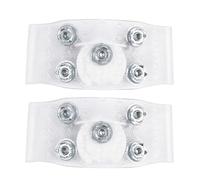 Javoryxh Neige Glace Grip Couvre-Chaussures Traction Marche pour Ski Antidérapant 5 Dents Crampons