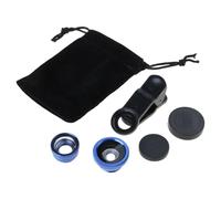 Javoryxh Objectif De Caméra 3 en 1 Clip Caméra pour La Plupart des Téléphones Grand Angle Macro Oeil Poisson Clip sur Objectif Téléphone Portable Haute Qualité