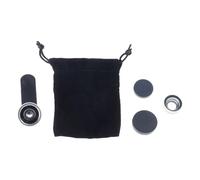 Javoryxh Objectif De Caméra 3 en 1 Clip Caméra pour La Plupart des Téléphones Grand Angle Macro Oeil Poisson Clip sur Objectif Téléphone Portable Haute Qualité