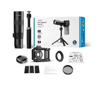 Javoryxh Objectif De Photographie Loupe 36X Téléobjectif Type Clip Téléphone Télescope avec Trépied pour La Plupart des Téléphones Objectif De Qualité Professionnelle pour Smartphones