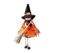 Javoryxh Ornement De Balai Velouté Noël d'halloween avec Charme Angélique Figurine Fille Cloches Multicolores Décorations Fêtes Vacances pour Mur d'arbre Charme Festival