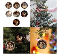 Javoryxh Ornement De Noël Suspendu en Acrylique Robuste Représentant La Naissance pour Les Familles Chrétiennes Et Les Membres L'église Ornement Bénédiction Vacances