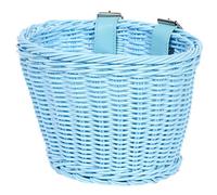 Javoryxh Panier De Vélo en Osier Guidon avec Ceinture Réglable Vélos Tissés Plastique pour Scooters Panier Tissé Plastique Imperméable pour L'extérieur