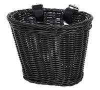 Javoryxh Panier De Vélo en Osier Guidon avec Ceinture Réglable Vélos Tissés Plastique pour Scooters Panier Tissé Plastique Imperméable pour L'extérieur