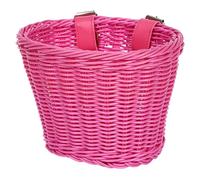 Javoryxh Panier De Vélo en Osier Guidon avec Ceinture Réglable Vélos Tissés Plastique pour Scooters Panier Tissé Plastique Imperméable pour L'extérieur