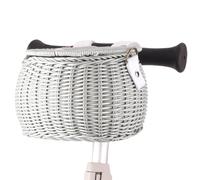 Javoryxh Panier De Vélos pour Paniers en Plastique Tissés avec Ceinture Et Couvercle Conteneur Stockage Guidon pour Guidons