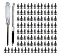 Javoryxh Paquet De 100 Pointes Élégantes Pratiques Et Portables pour L'artisanat du Cuir Et La Décoration De Vêtements Uniques Usage Quotidien Décontracté Goujons À Vis