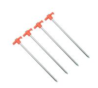 Javoryxh Paquet De 4 Piquets Clous Tente Durables Ancres Tente Polyvalentes Type Lourd pour Environnement Hivernal Rocheux