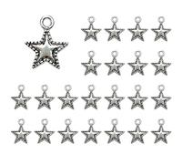 Javoryxh Perle intercalaire polyvalente en forme d'étoile - Accessoire tendance - Pendentif élégant pour bracelets et colliers