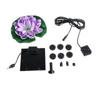 Javoryxh Pompes De Fontaine Esthétiques Nénuphars Solaires Élégantes pour Patios Jardin Extérieur Étang Décoration Bain d'oiseaux Poissons Accessoires D'étang À Poissons