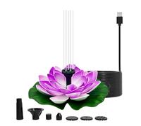 Javoryxh Pompes De Fontaine Esthétiques Nénuphars Solaires Élégantes pour Patios Jardin Extérieur Étang Décoration Bain d'oiseaux Poissons Accessoires D'étang À Poissons