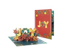 Javoryxh Popup Joys Christmas Card for Holidays Celebration and Family Gatherings Handmade Greeting Card with Envelope Christmas Party Supplies