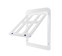 Javoryxh Porte À Rabat De Sécurité Verrouillable avec Écran Verrouillage Sécurité Mur D'entrée Installation Facile À Tout Moment Entrée Murale pour Pièce Petit Animal Compagnie