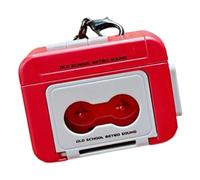 Javoryxh Porte-clés Vocal De 15 Secondes Facile À Transporter Type Rétro Breloque De Lecteur Accessoires Pratiques D'intérieur Automobile Porte-clés À Cassette Rétro